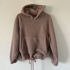 American Eagle Outfitters Fleece Sherpa Hoodie, Size XS, Woman’s